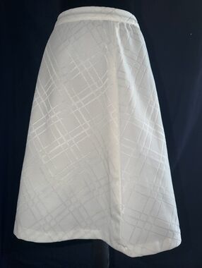 Classic White A-Line Skirt